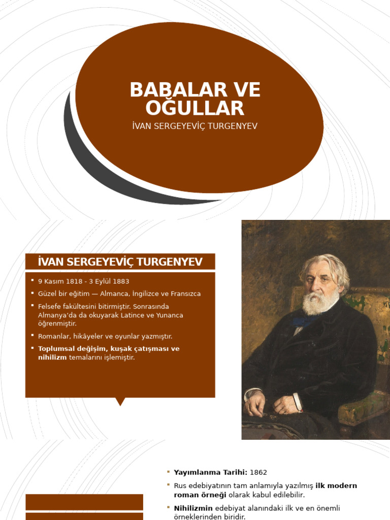 Babalar Ve Oğullar Ki̇tap Sunumu | PDF