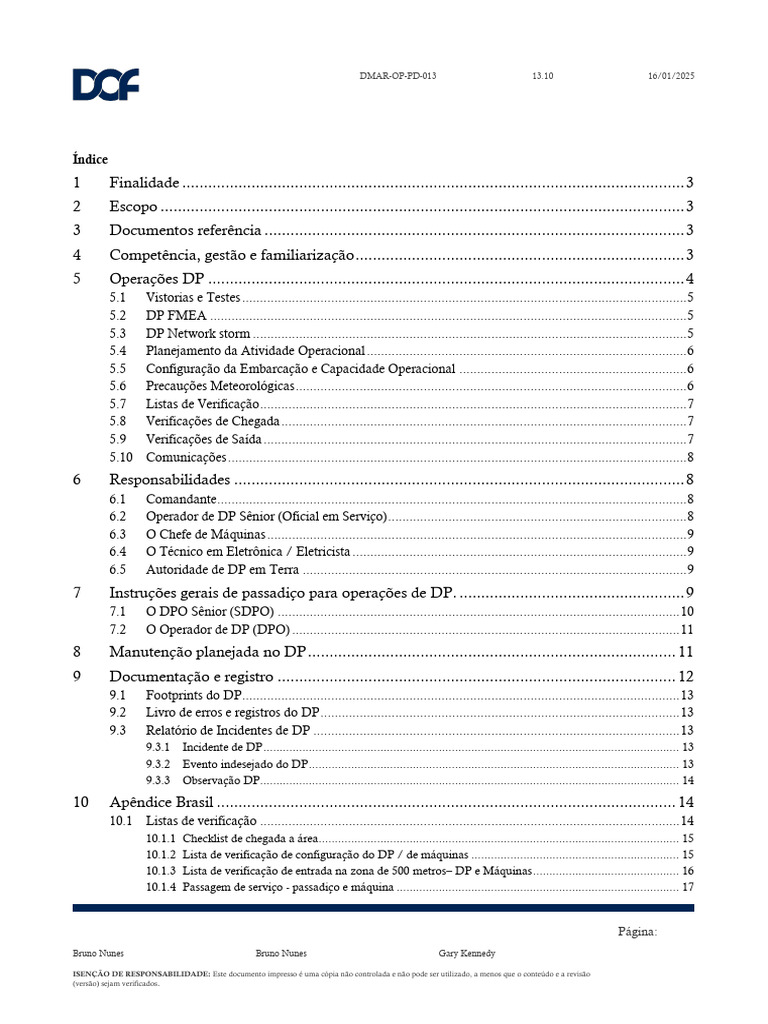 Operações de DP: Diretrizes e Procedimentos | PDF | Meteorologia
