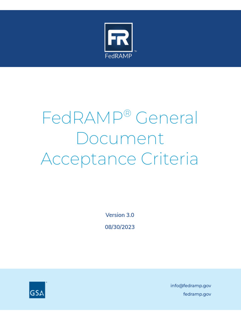 FedRAMP General Document Acceptance Criteria | PDF | Language Mechanics ...