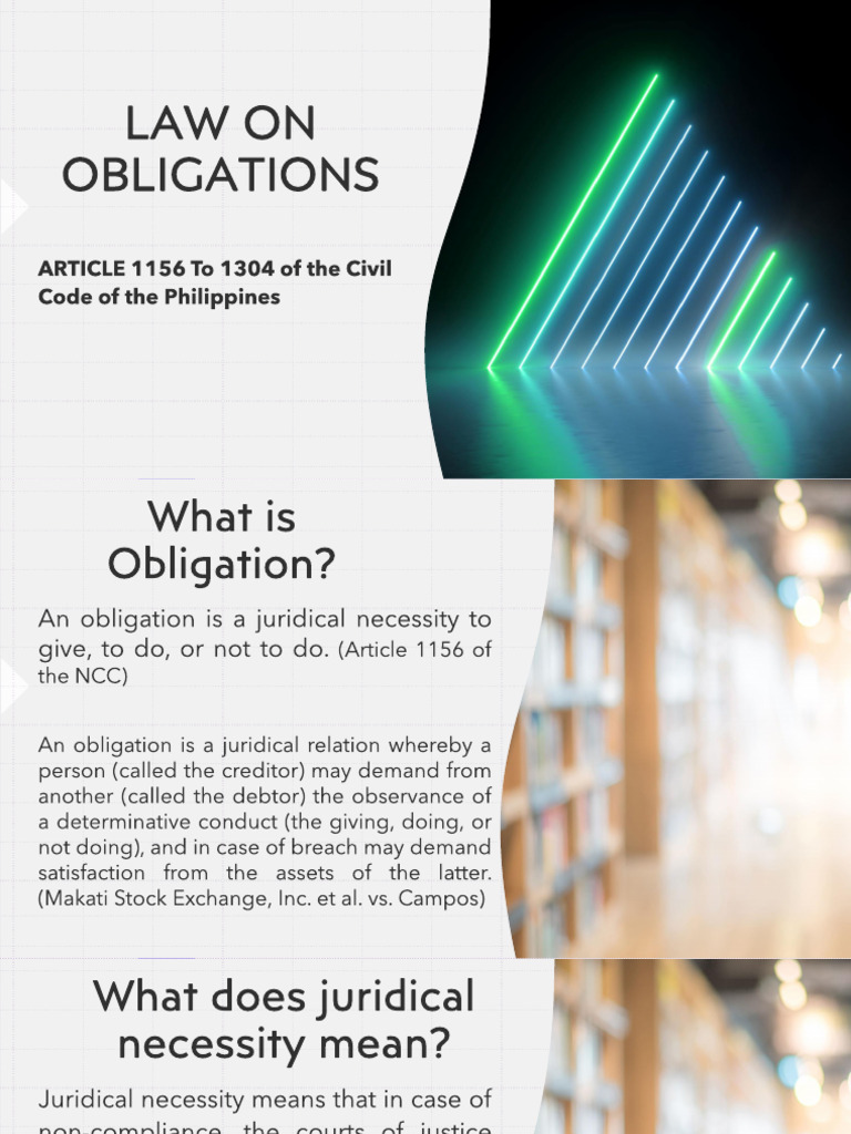 Obligee and Obligor Responsibilities | PDF | Business Law | Common Law
