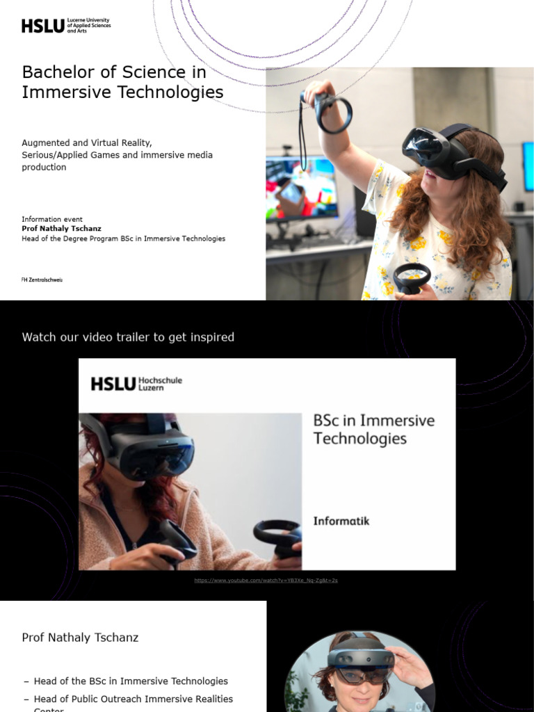HSLU Immersive Technologies | PDF | Virtual Reality | Computing