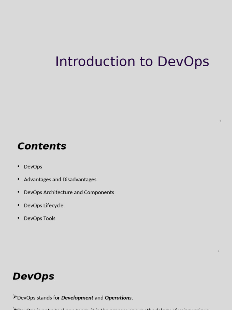 Introduction to DevOps Overview | PDF | Software Development ...