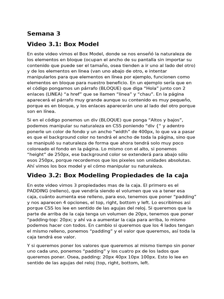 Entendiendo el Box Model en CSS | PDF