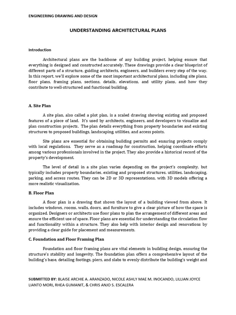 Architectural Plans Overview Guide | PDF | Roof | Building Engineering