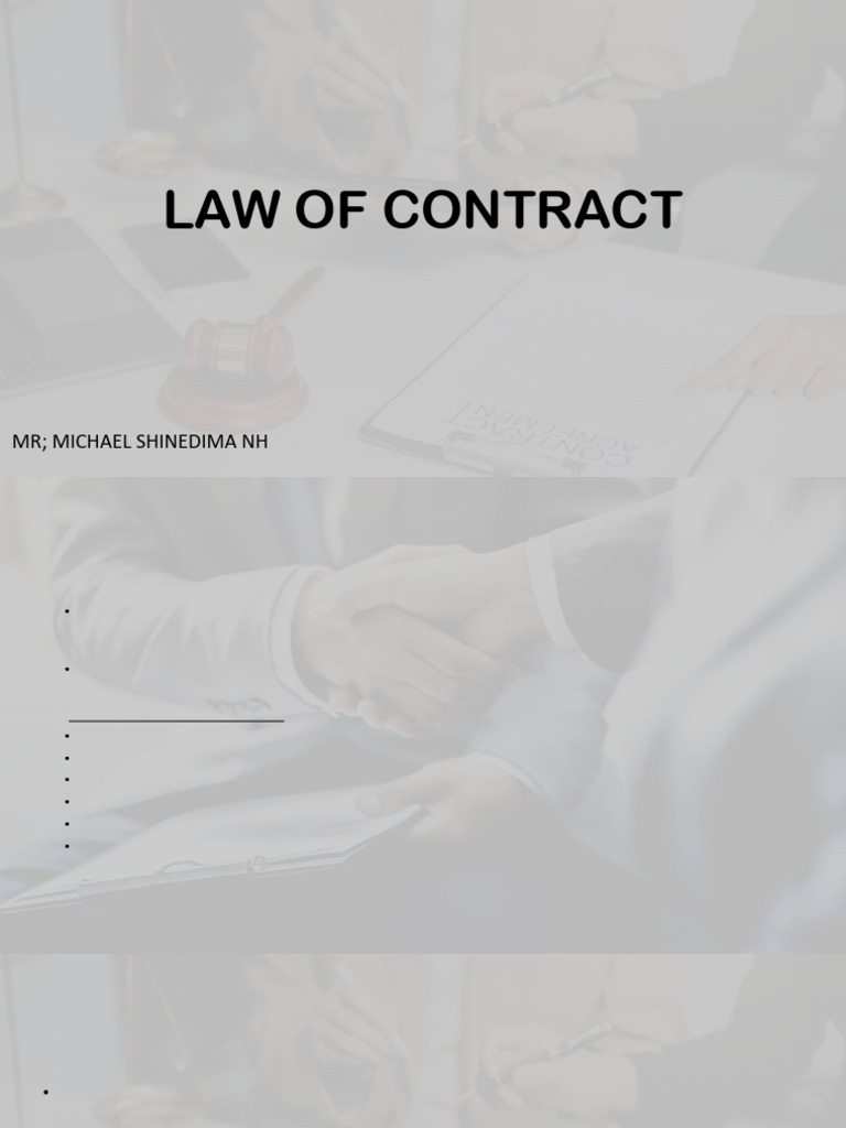 Elements of a Valid Contract | PDF | Misrepresentation | Offer And ...