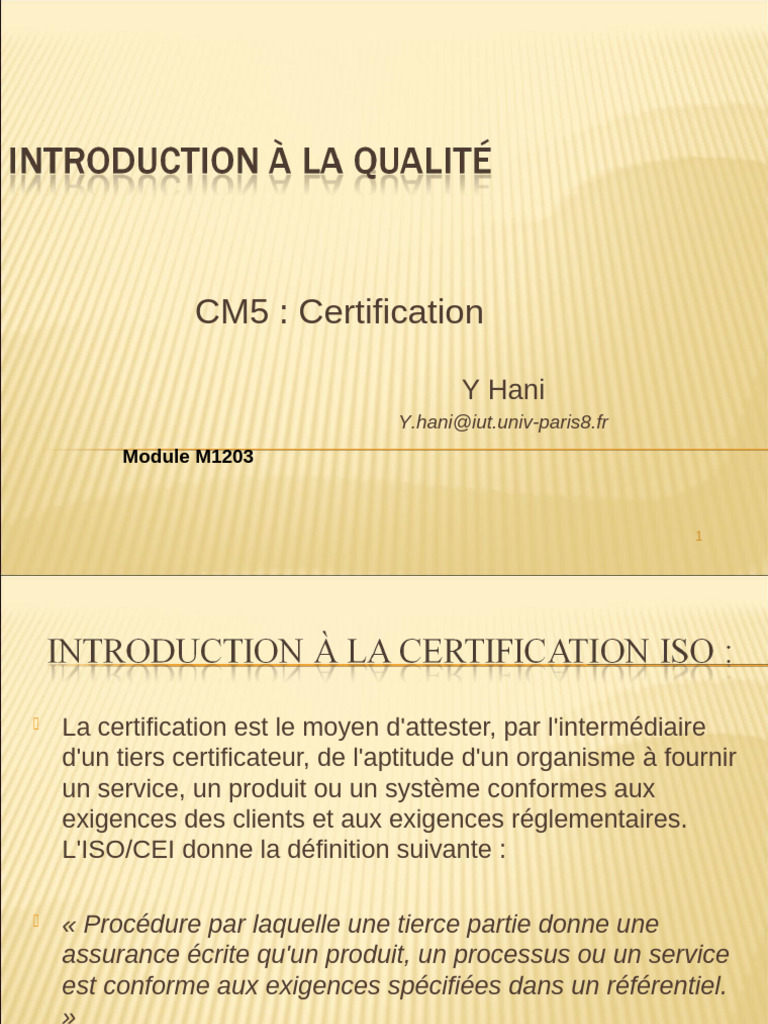 Normes ISO 9000 : Certification et Management | PDF | Management de la ...