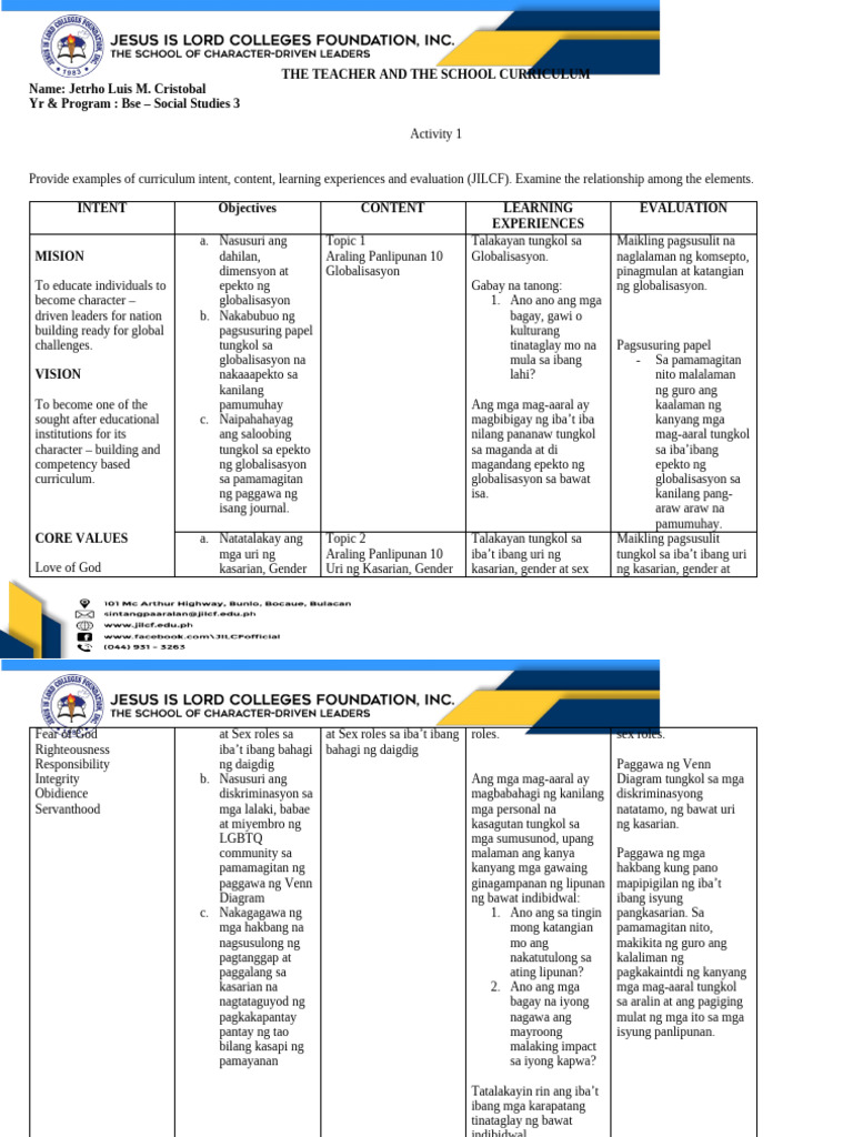 Activity 1 | PDF