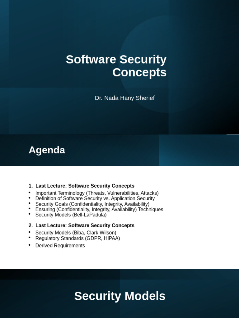 Lecture 2 - Software Security Concepts 2 | PDF | Computer Security ...