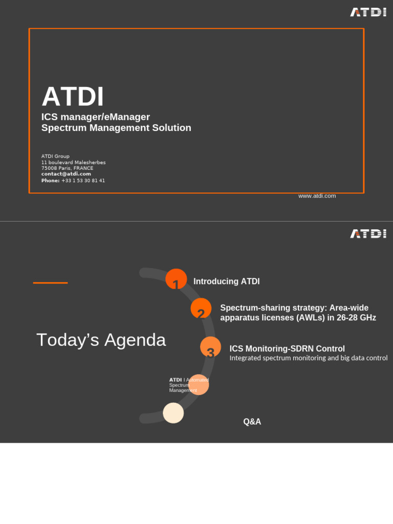ICS Manager: Automated Spectrum Solutions | PDF | Radio Spectrum ...