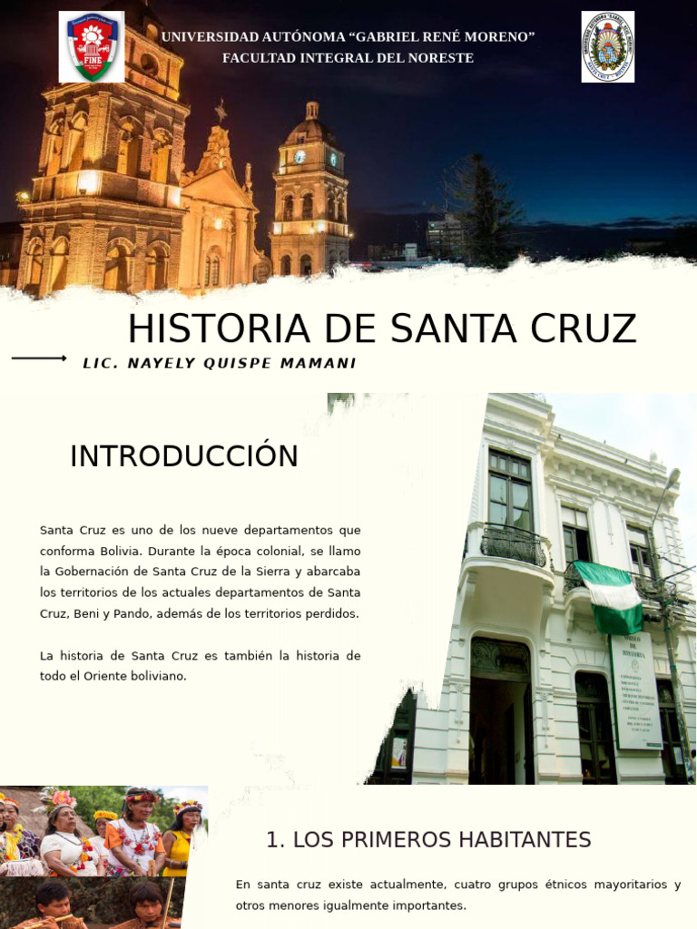 Tema IV Historia de Santa Cruz. | PDF | Bolivia | América del Sur