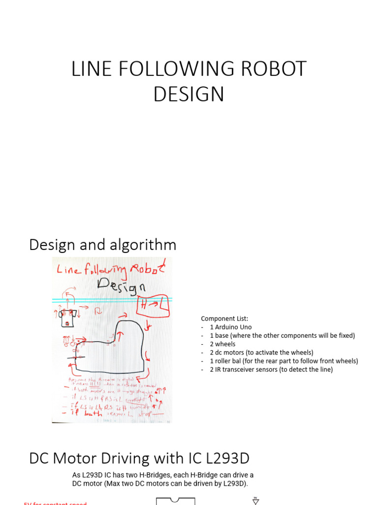 Line Following Robot Design Guide | PDF | Electrical Circuits | Electricity