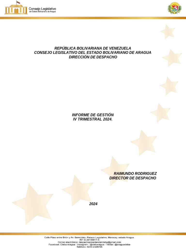 INFORME TRIMESTRAL 4to | PDF | Legislatura | Gobierno