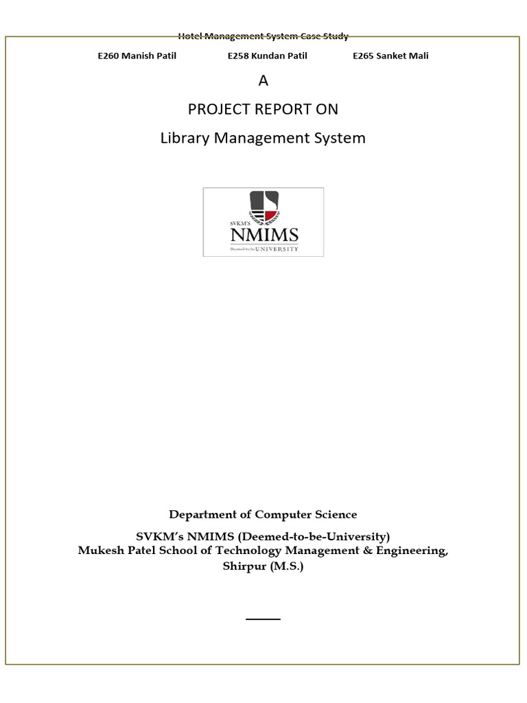 Hotel Management System Overview | PDF | Databases | Relational Model
