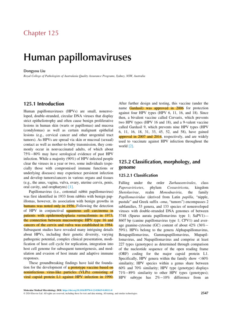 Human Papillomaviruses Overview | PDF | P53 | Apoptosis