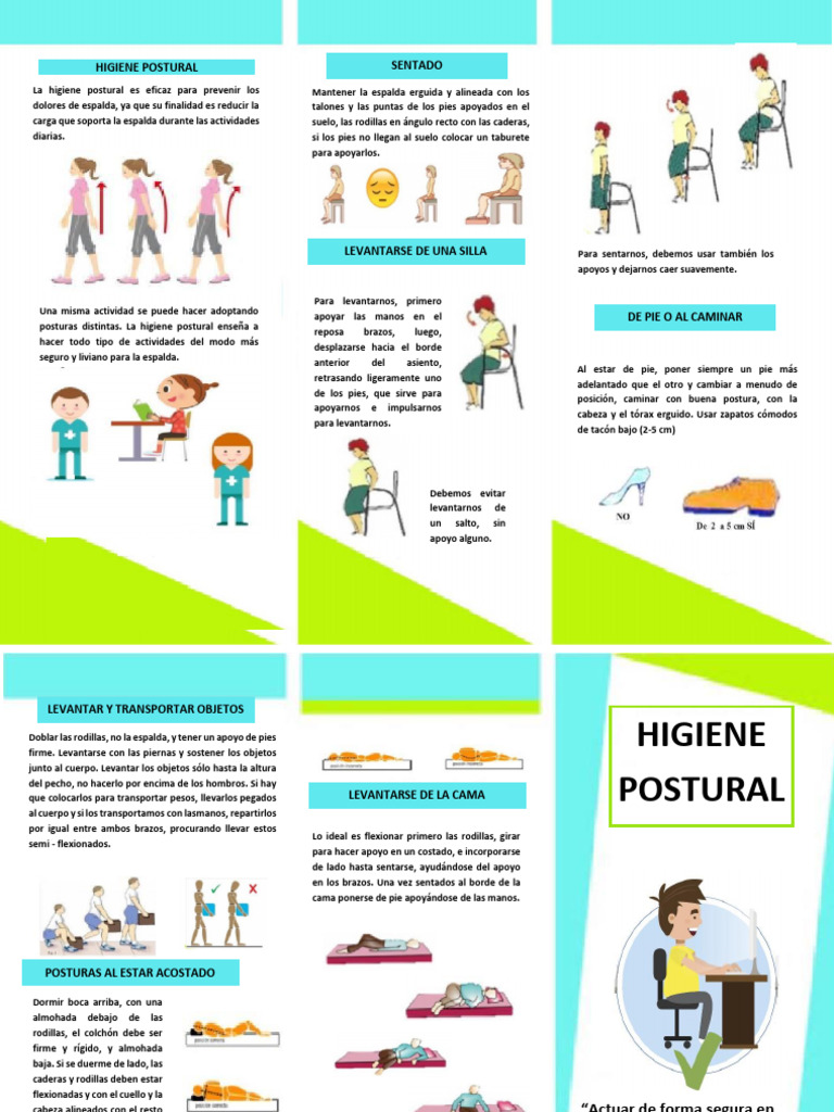 Higiene Postural: Prevención de Dolores | PDF | Almohada | Cama