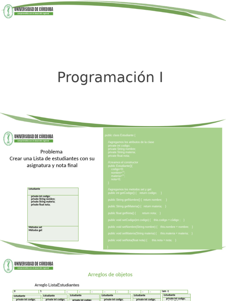 Gestión de Estudiantes y Notas | PDF | Constructor (Programación ...