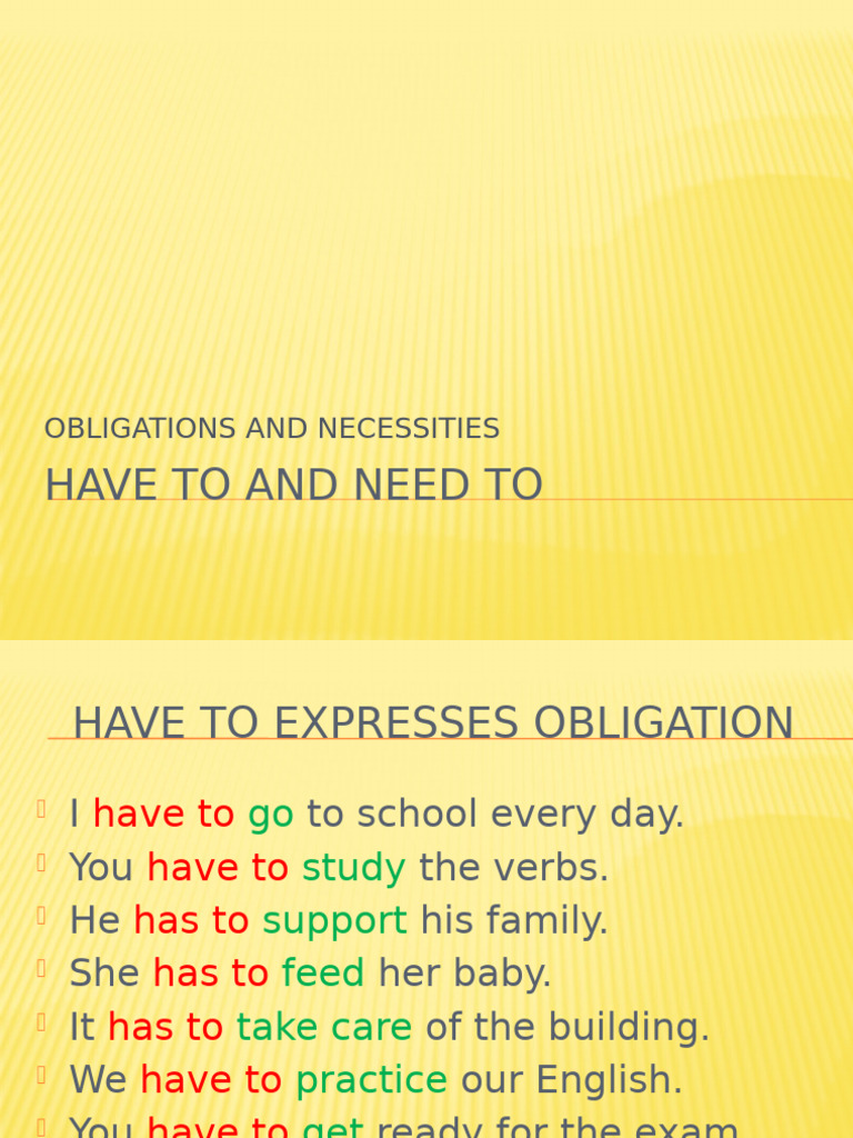Obligations vs Necessities Explained | PDF