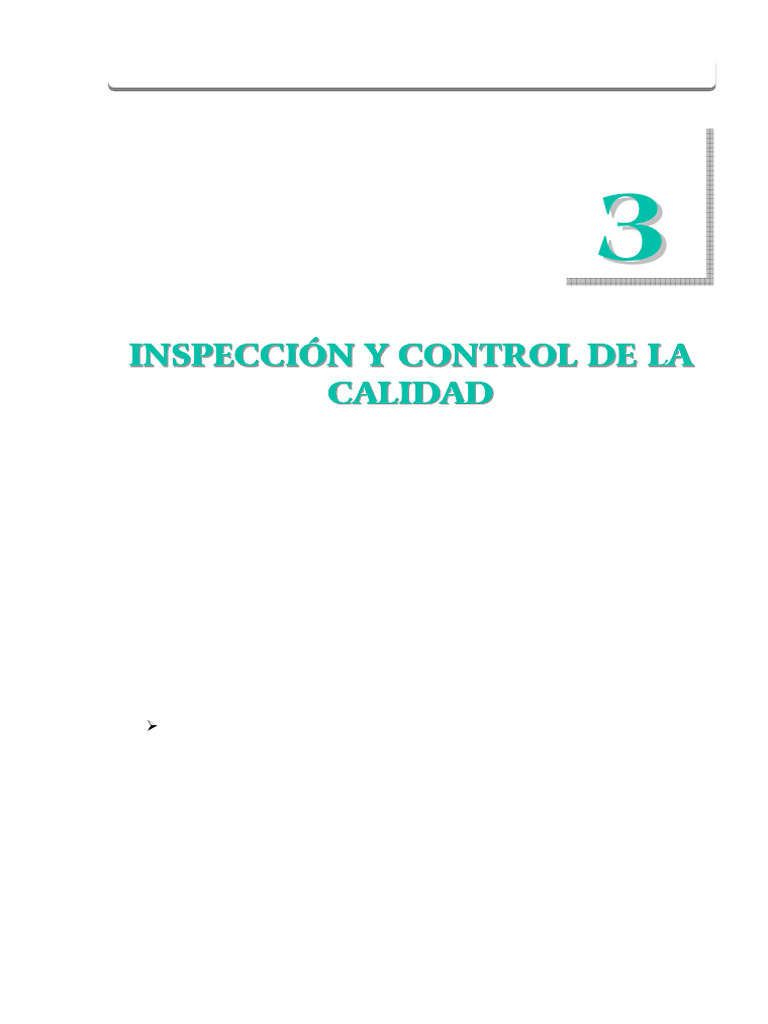 Control de Calidad Capi - 3 | PDF | Calidad (comercial) | Gestión de la ...