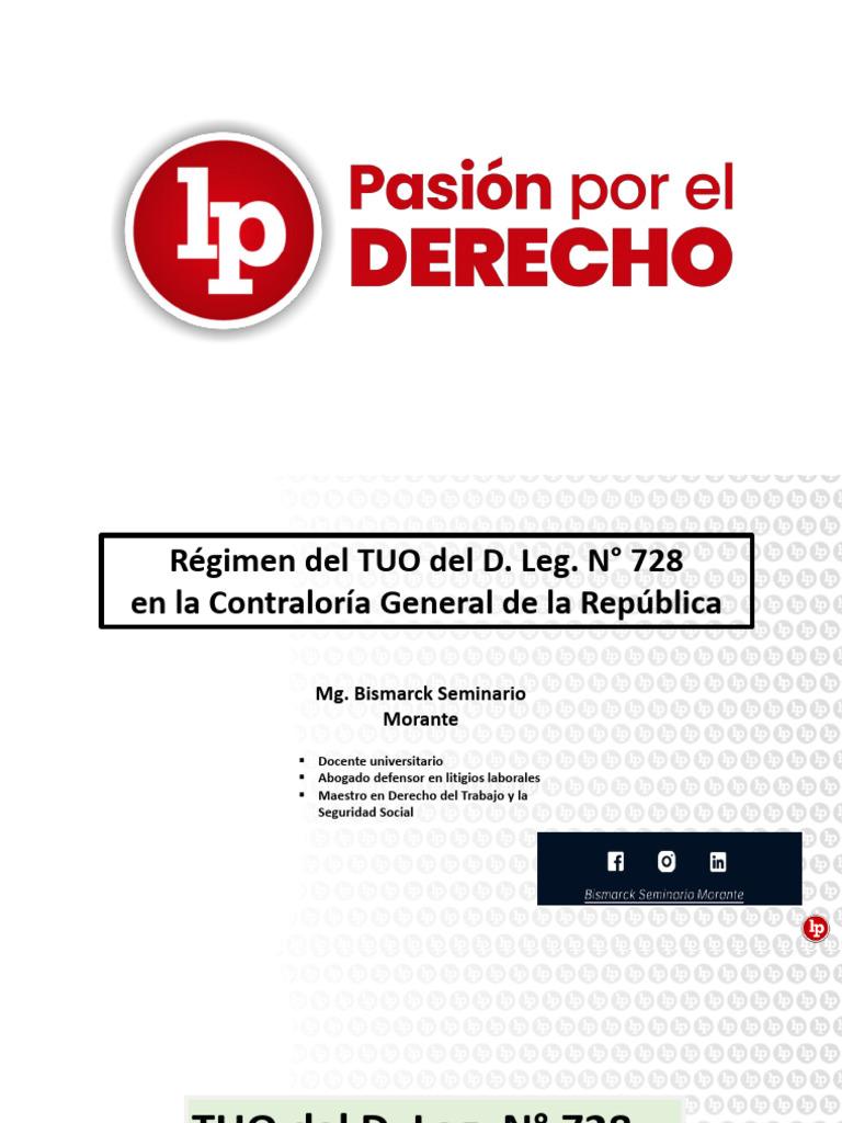 Contratación Laboral según D. Leg. N° 728 | PDF | Derecho laboral ...