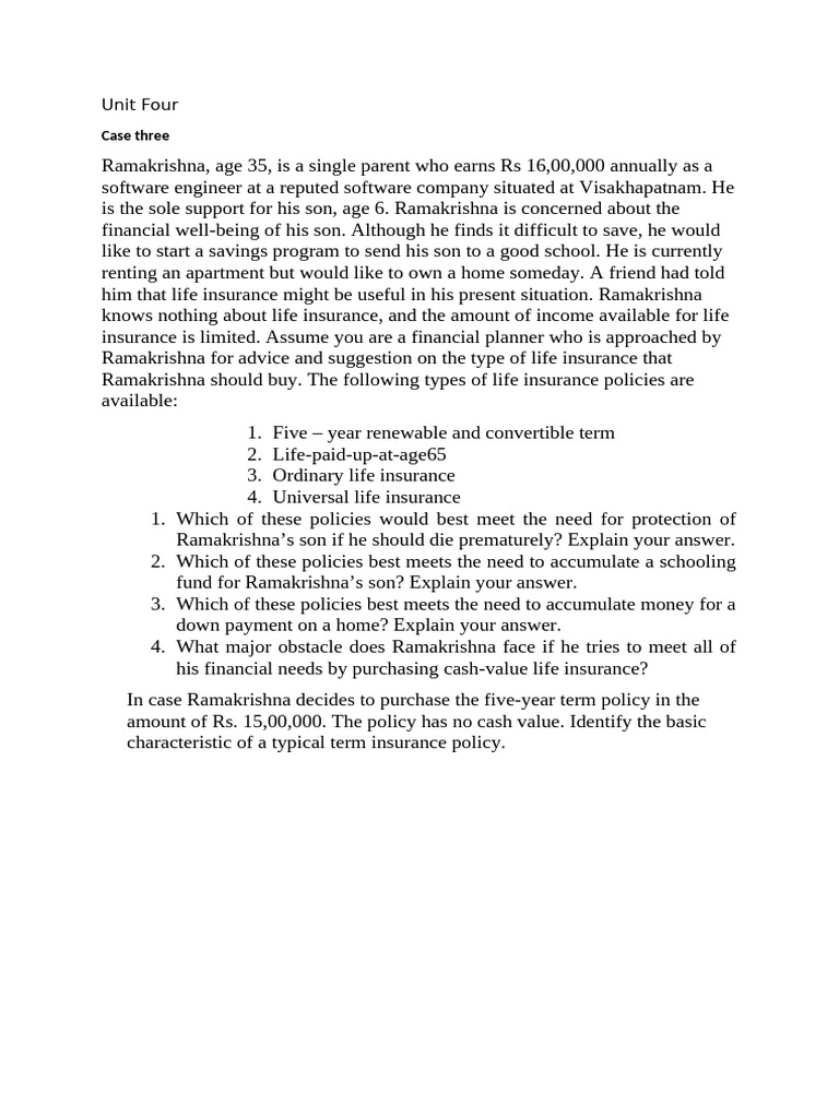 Life Insurance Guidance for Single Parents | PDF