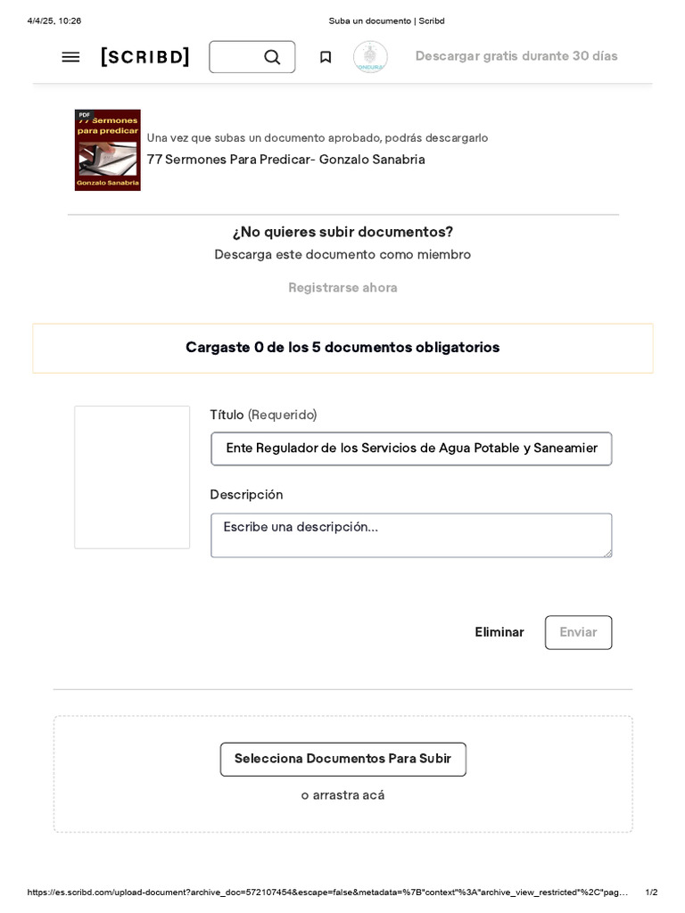 Suba Un Documento - Scribd | PDF | Scribd