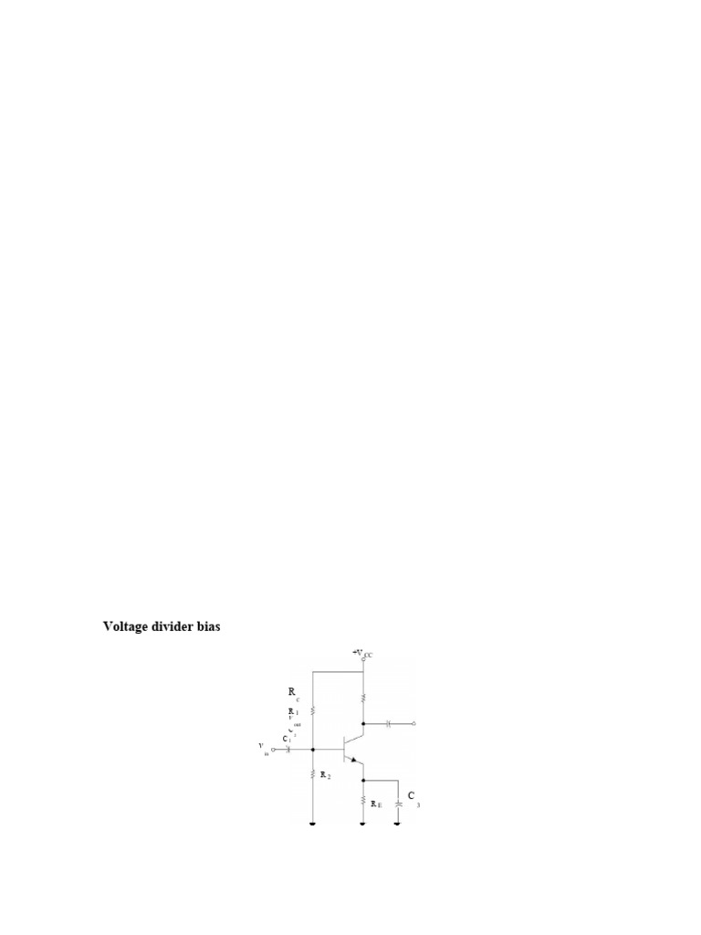 Voltage Divider Bias Analysis Techniques | PDF | Electrical Network ...