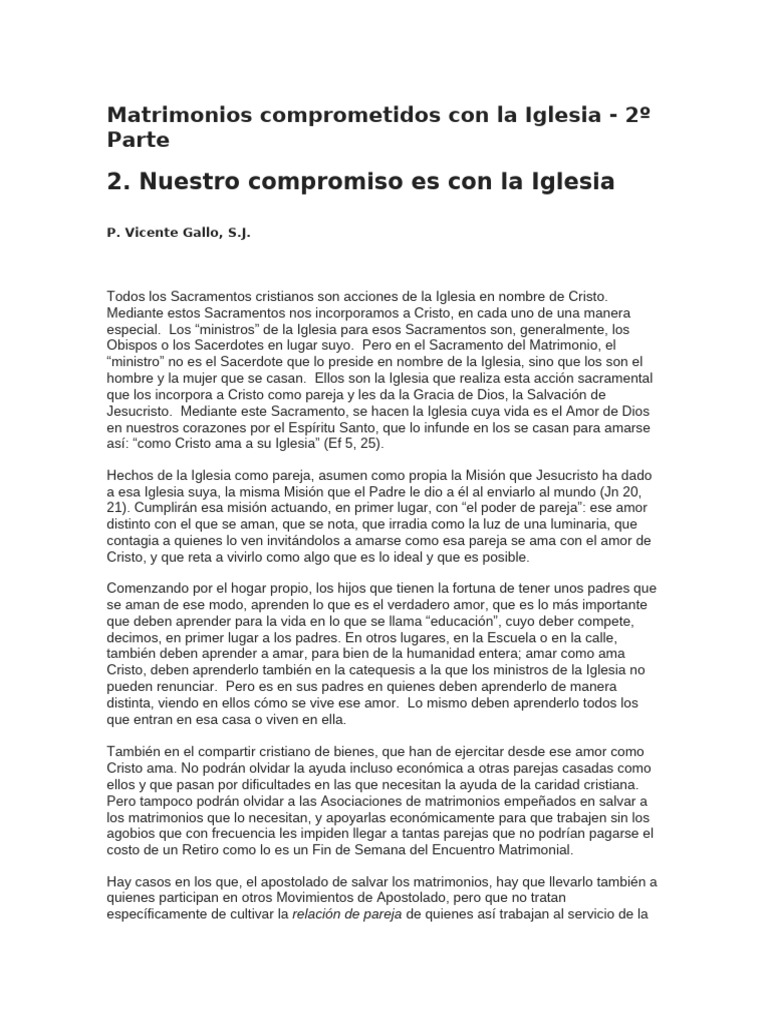 Nuestro Compromiso Es Con La Iglesia | PDF | Cristo (título) | Iglesia ...