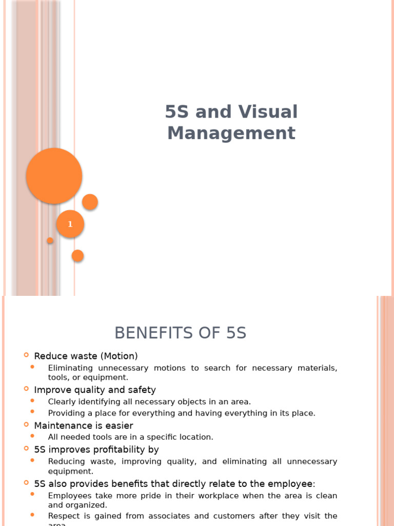 Week 5 5S and Visual Management | PDF