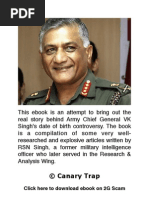 Download eBook - Real story behind Army Chief Gen VK Singhs age row by The Canary Trap SN84628667 doc pdf