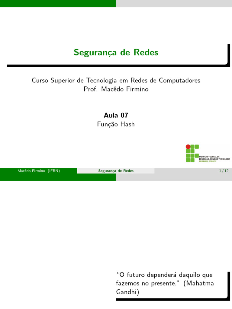 Funcao Hash | PDF | Criptografia | Segurança de computadores