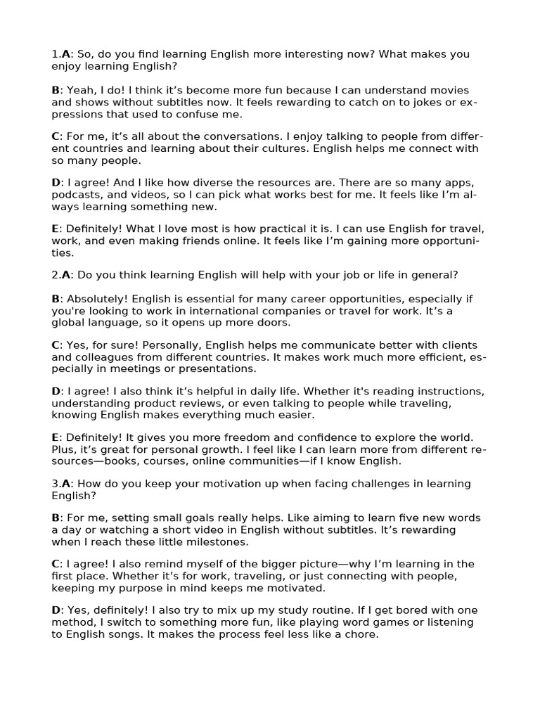 Tips for Enjoying English Learning | PDF | English Language | Cognition