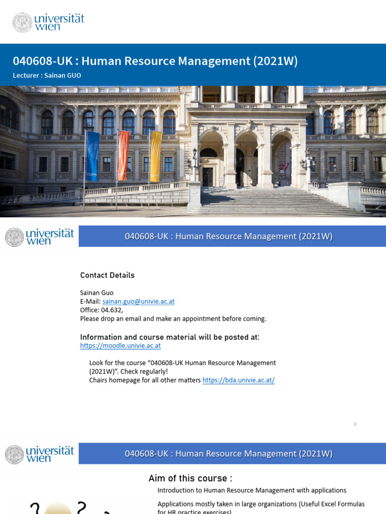 Human Resource Management Course Overview | PDF | Performance Appraisal ...