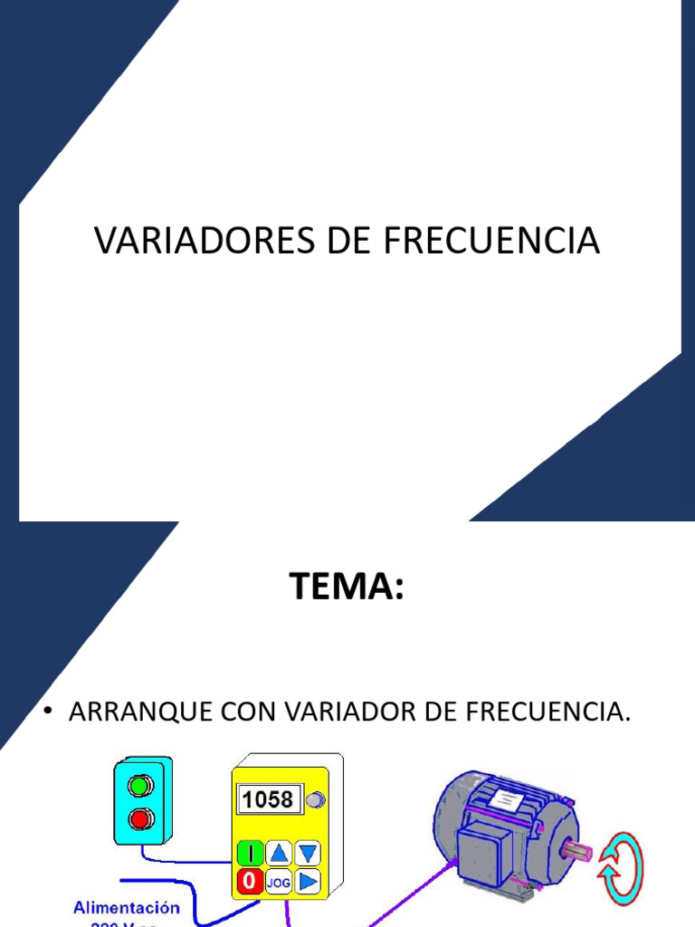 Arranque Eficiente con Variador de Frecuencia | PDF | Motores | Bienes ...