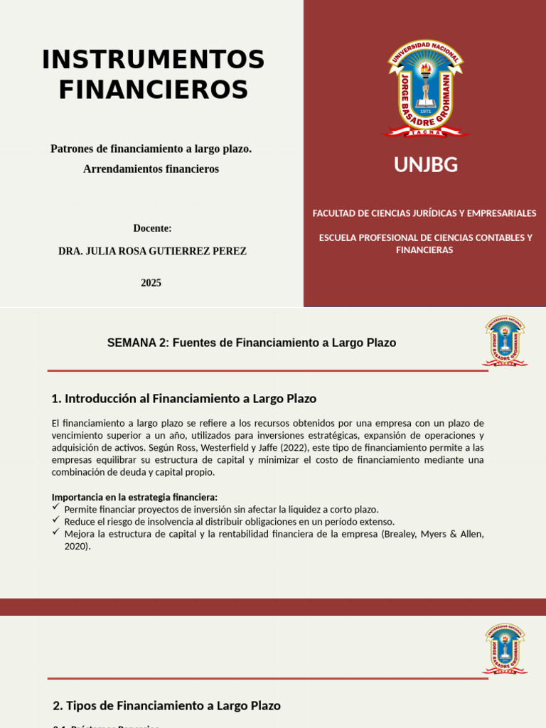 Fuente de Financiamiento A Largo Plazo | PDF | Préstamos | Compartir ...