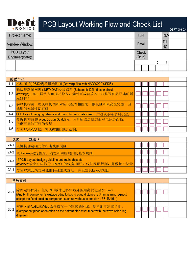 PCB Layout Design Checklist | PDF | Printed Circuit Board ...