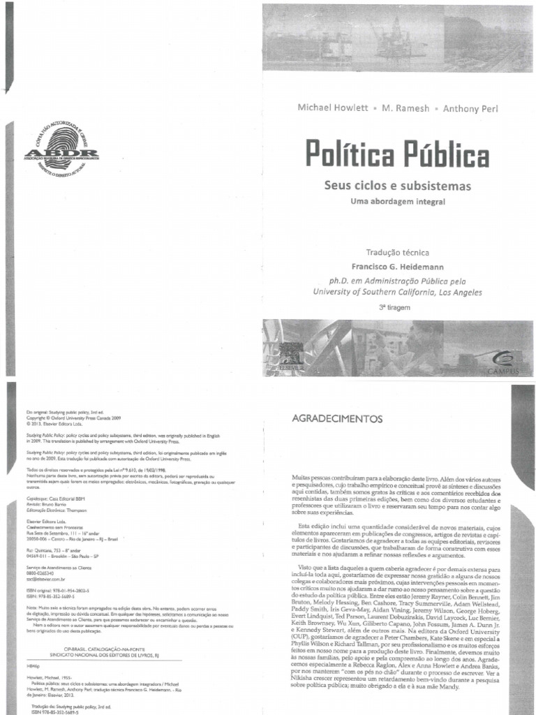 Howlett - Ramesh - Perl - Formulação de Políticas - Instrumentos e ...