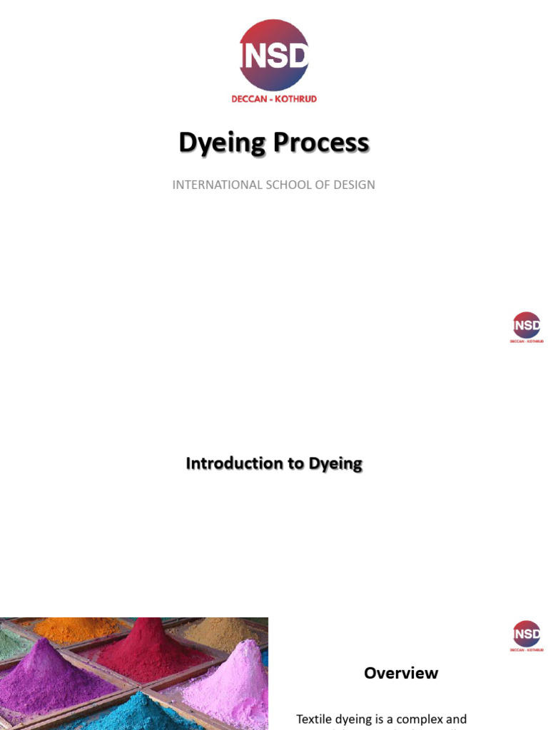 Textile Dyeing Process Overview | PDF | Dyeing | Textiles