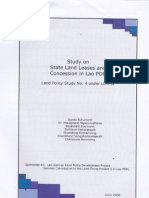 Study on Stute Lang Leases and Concession in Lao PDR Land Policy Study No.4 Under LLTP II