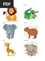 Animales que vuelan, nadan y caminan | PDF