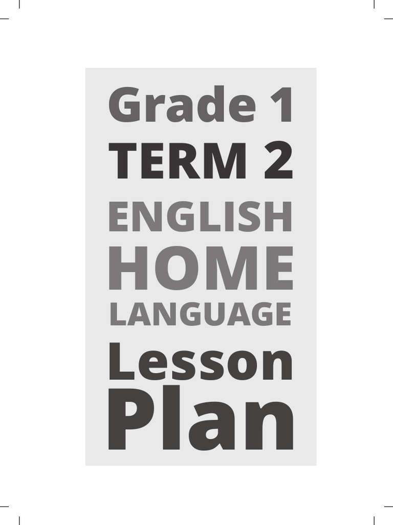 Grade 1 Term 2 English Lesson Plan | PDF | Phonics | Learning