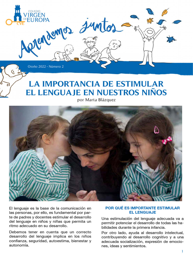 Actividades para Estimular el Lenguaje Infantil | PDF | Aquisición de ...
