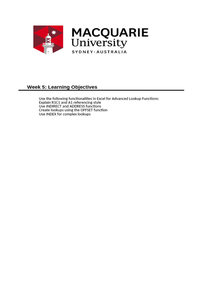 Advanced Excel Lookup Functions | PDF | Financial Markets ...