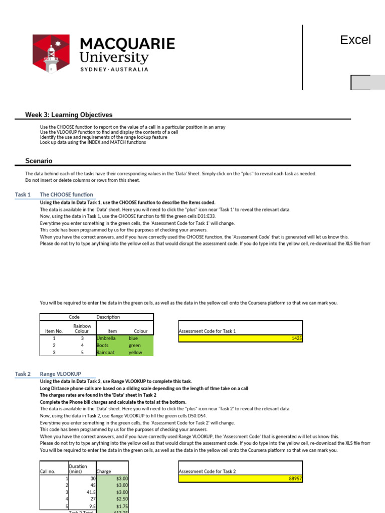 5X6jtMOXEeiTIRLEW541JA C3 W3 Final Assessment | PDF | Microsoft Excel ...