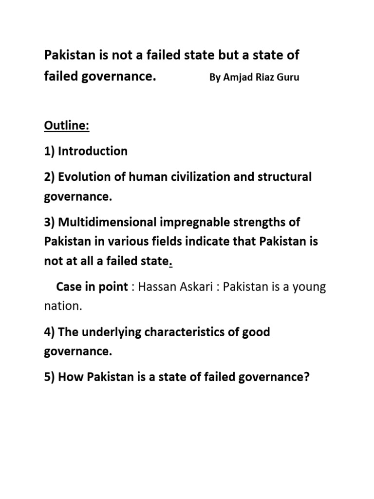 Crisis of Good Governance-Amjad Riaz Guru | PDF | Governance | Economies