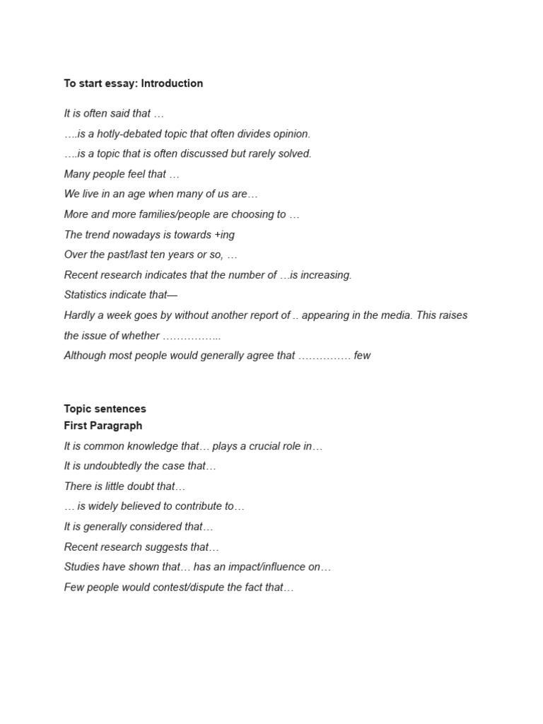 CAE Essay Writing Useful Phrases | PDF