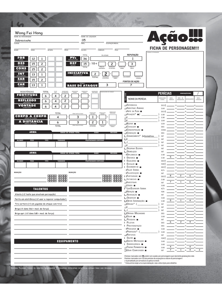 Análise de Habilidades em RPG | PDF