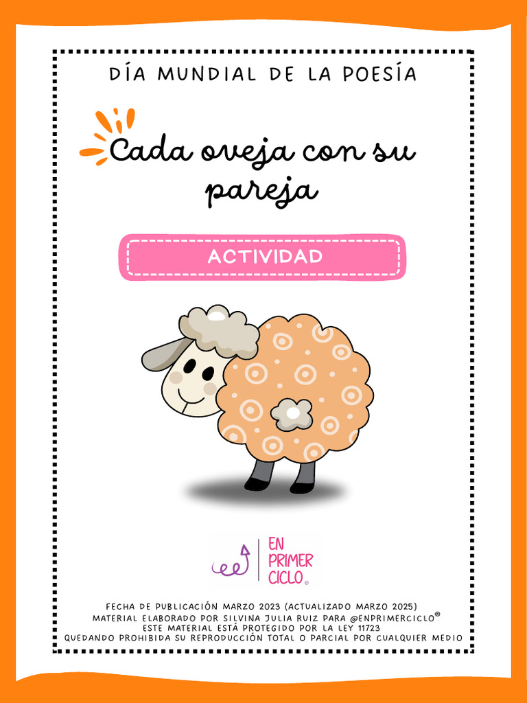 Juego de poesía: Cada oveja con su pareja | PDF | Formas narrativas ...