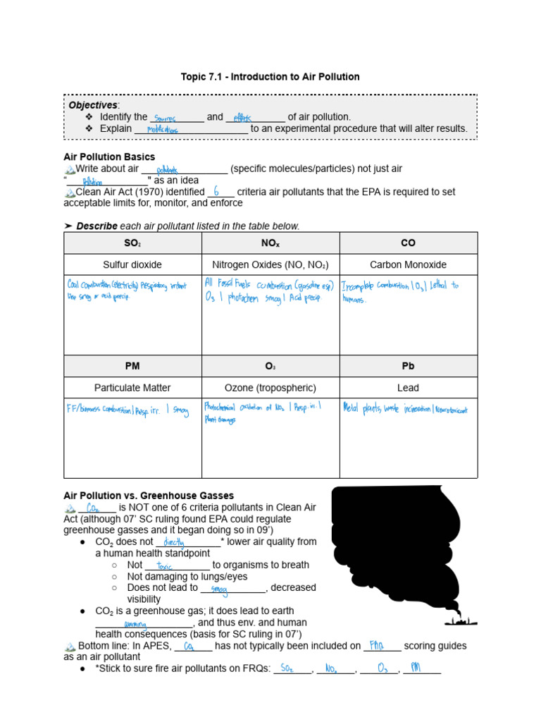 Air Pollution Overview and Key Pollutants | PDF | N Ox | Air Pollution