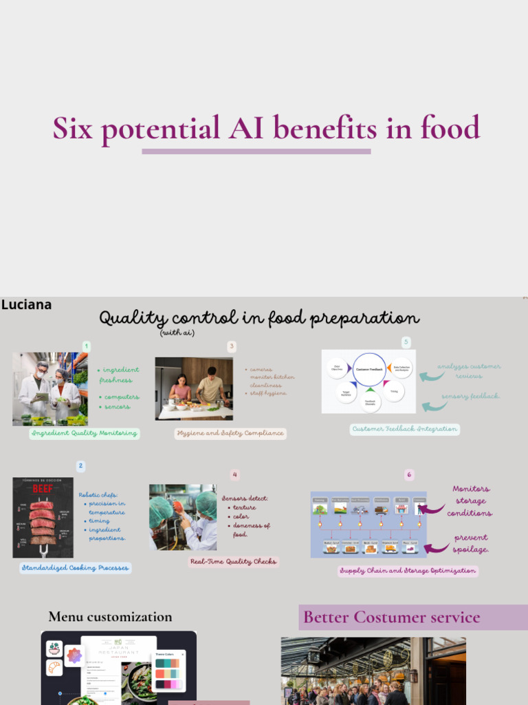 AI Benefits in Food Industry Optimization | PDF | Artificial ...
