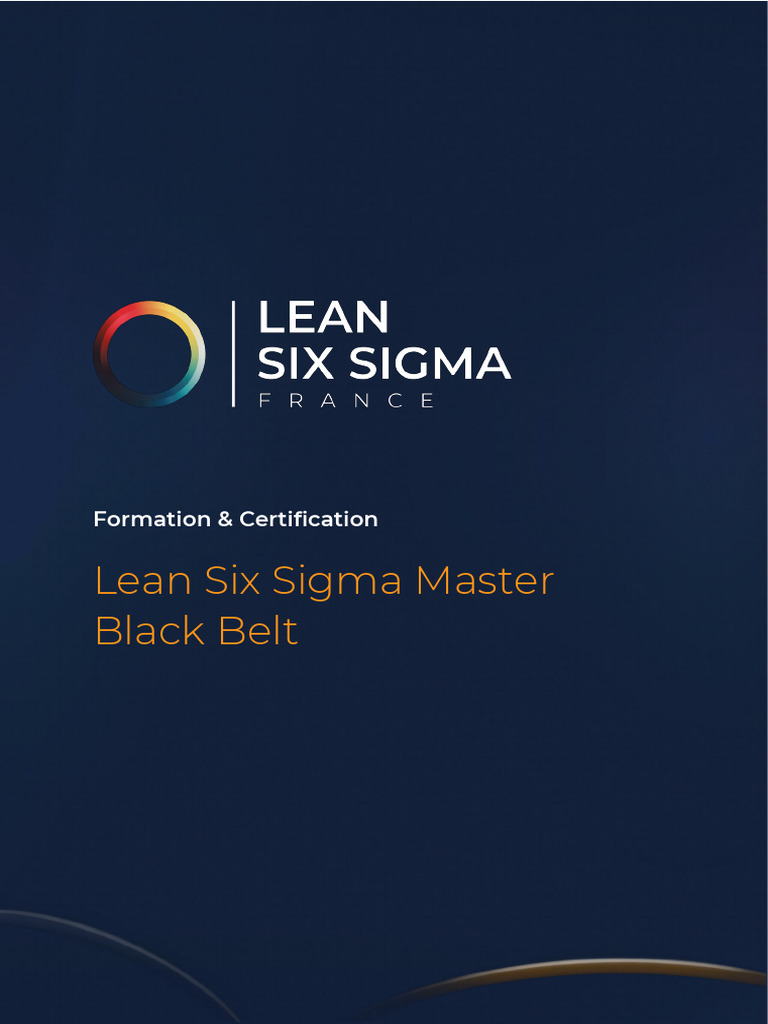 Formation Lean Six Sigma Master Black Belt | PDF | Six Sigma | Lean ...